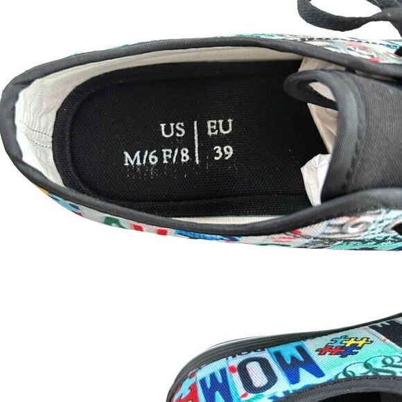 Autism Mom Custom Shoes Women's Size 8 License Plate Graphic Multi-Color #CR - Picture 2 of 6